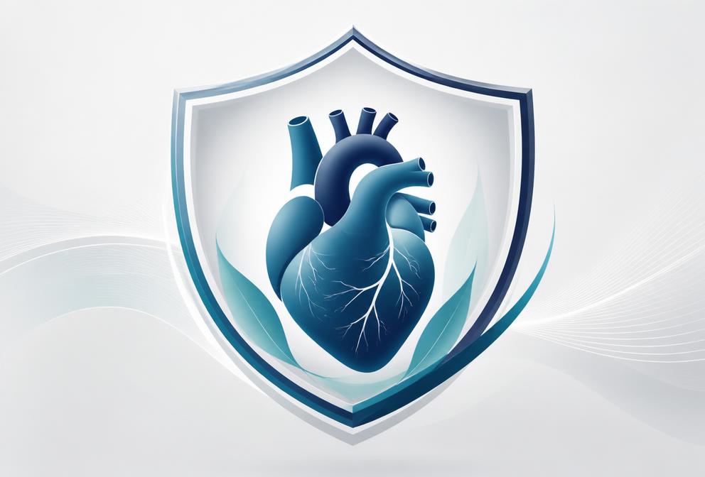 Illustration of a heart protected by a shield representing preventive healthcare