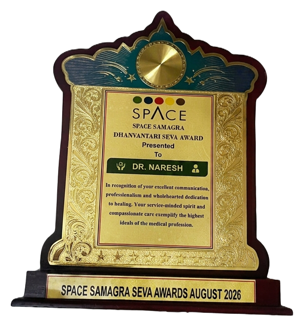 SPACE Samagra Dhanvantari Seva Award presented to Dr. Naresh